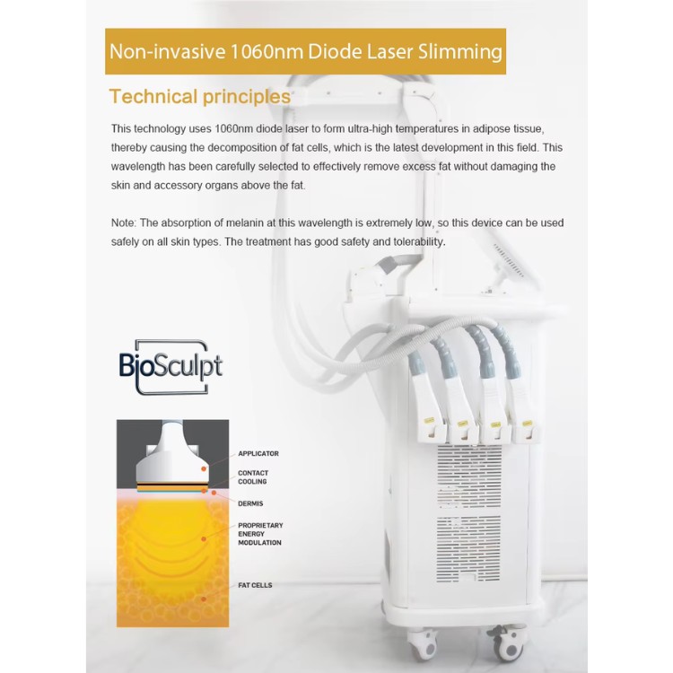 Biosculpt Diode Laser Slimming Machine - White - Image 9